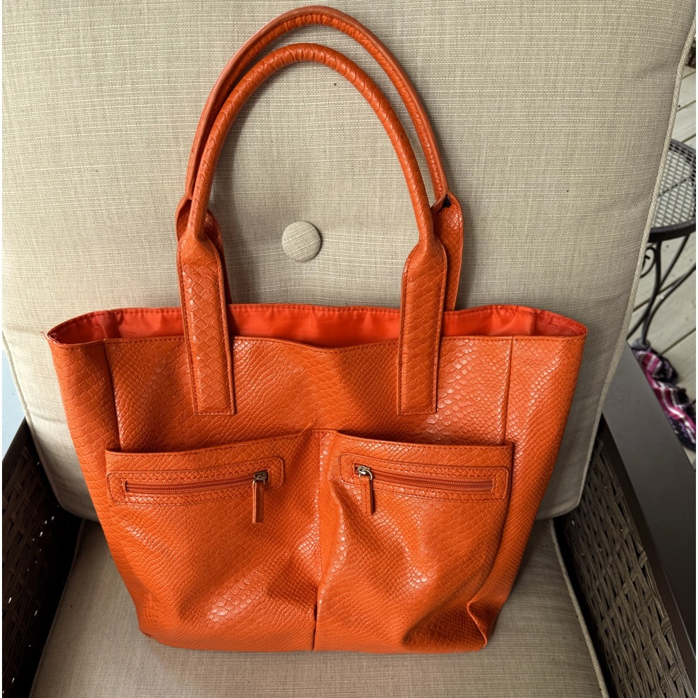 Neiman Marcus, Orange, Tote, Large, Bag